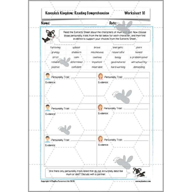 Kensuke's Kingdom: Reading Comprehension - Image 26