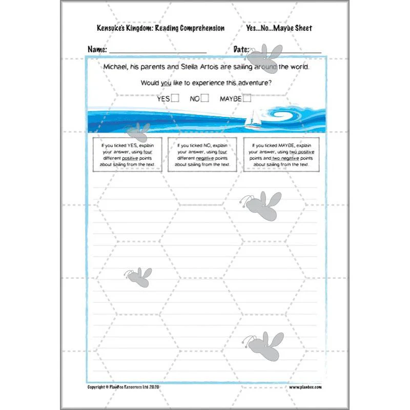 Kensuke's Kingdom: Reading Comprehension - Image 35