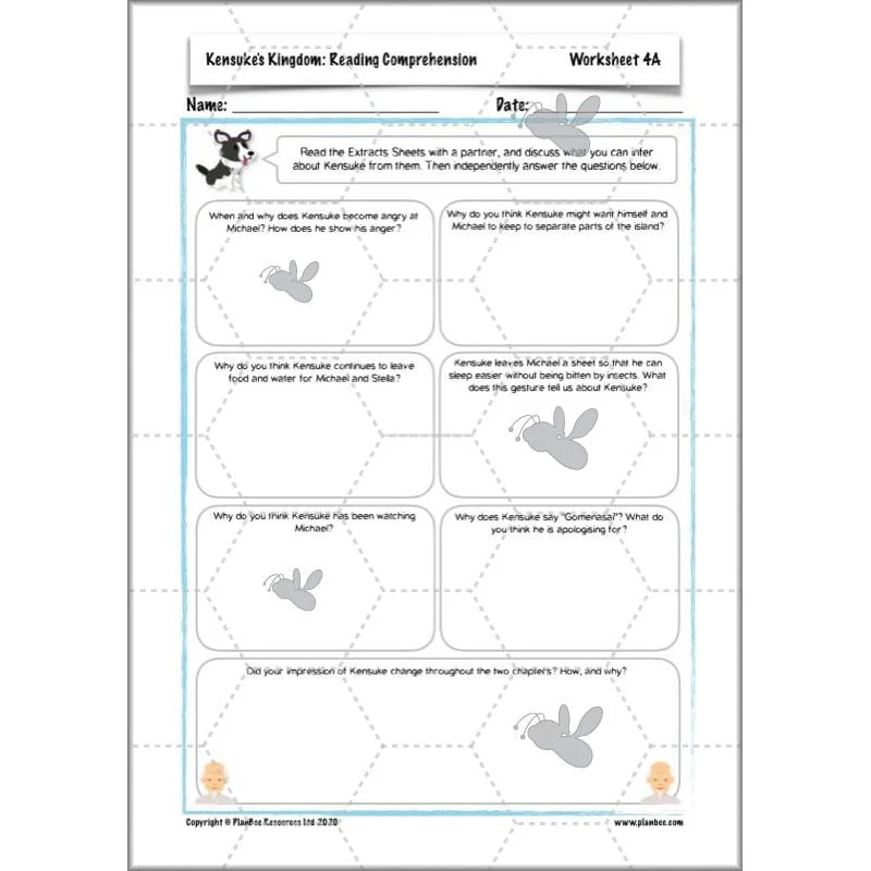 Kensuke's Kingdom: Reading Comprehension - Image 50