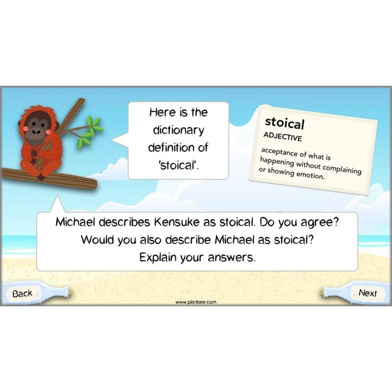 Kensuke's Kingdom: Reading Comprehension - Image 70