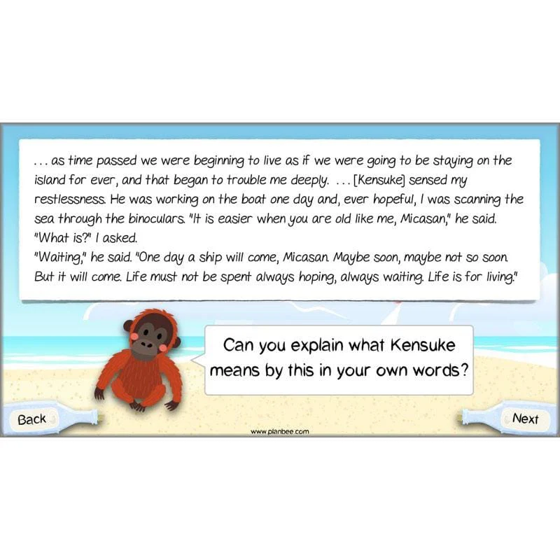 Kensuke's Kingdom: Reading Comprehension - Image 71