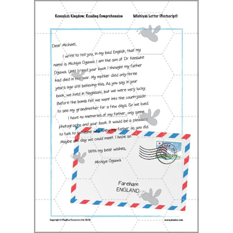 Kensuke's Kingdom: Reading Comprehension - Image 75