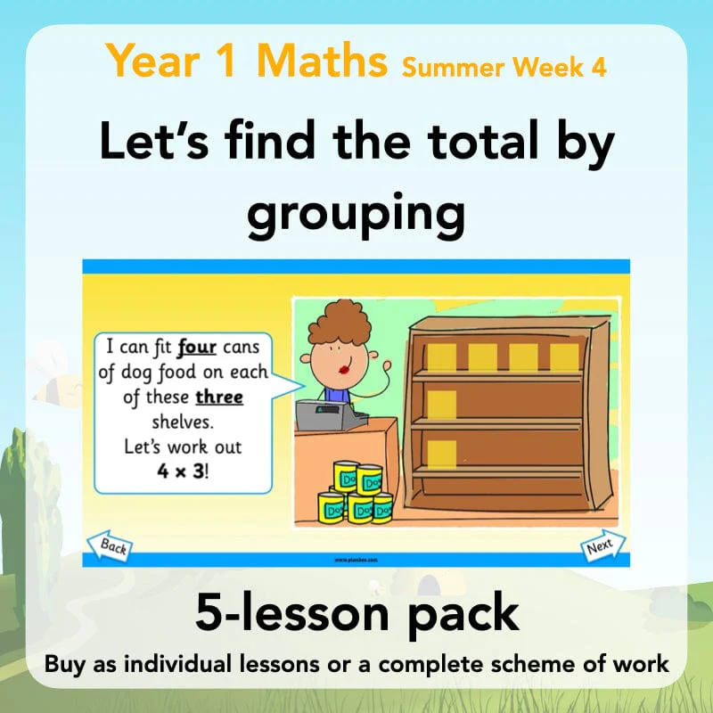 Let’s find the total by grouping