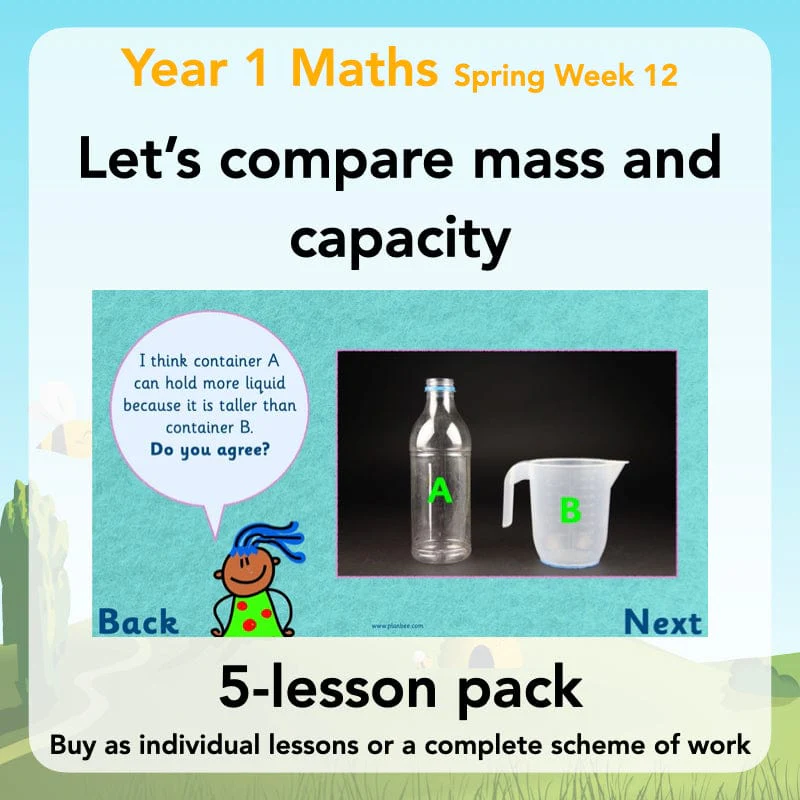 Let's compare mass and capacity