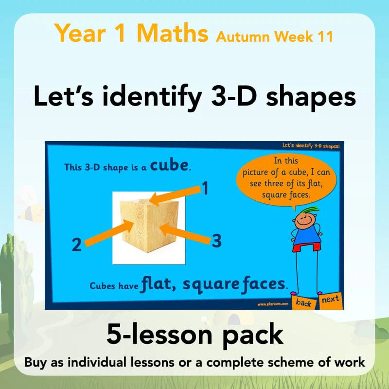 Let's identify 3-D shapes