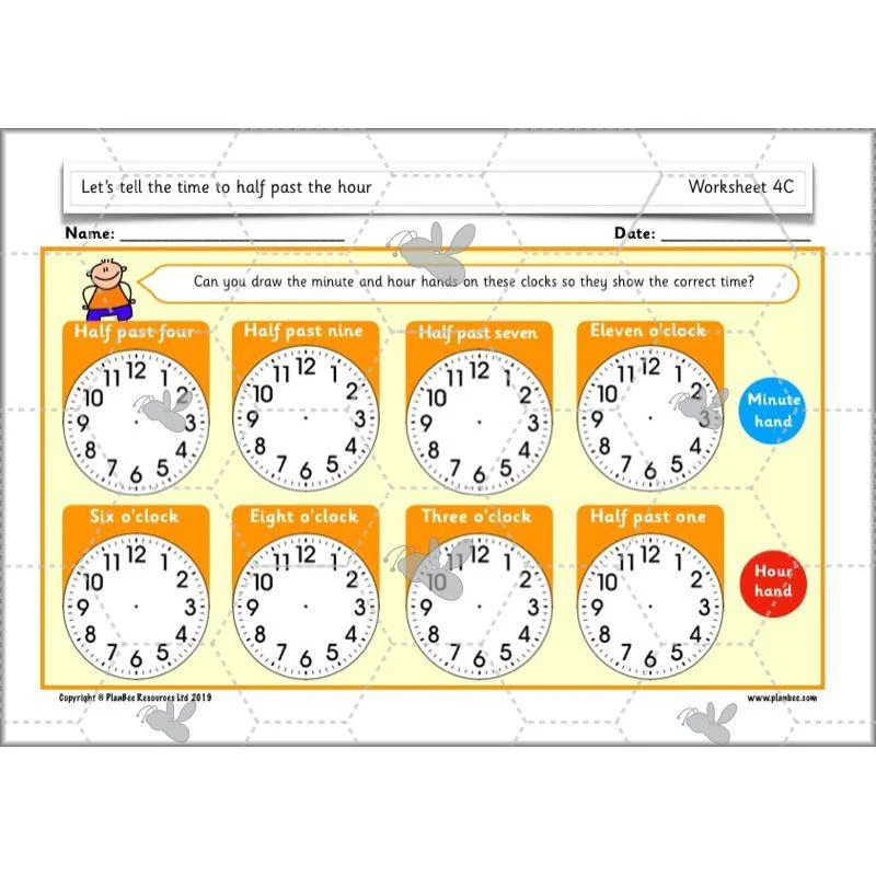 Let’s tell the time to half past the hour - Image 18
