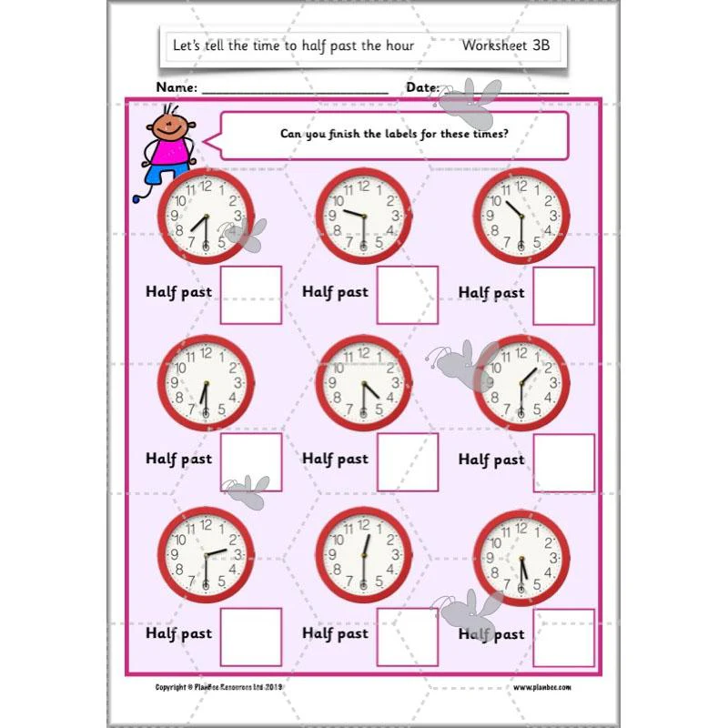 Let’s tell the time to half past the hour - Image 43