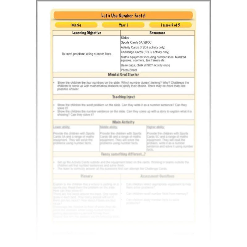 Let's Use Number Facts - Image 16