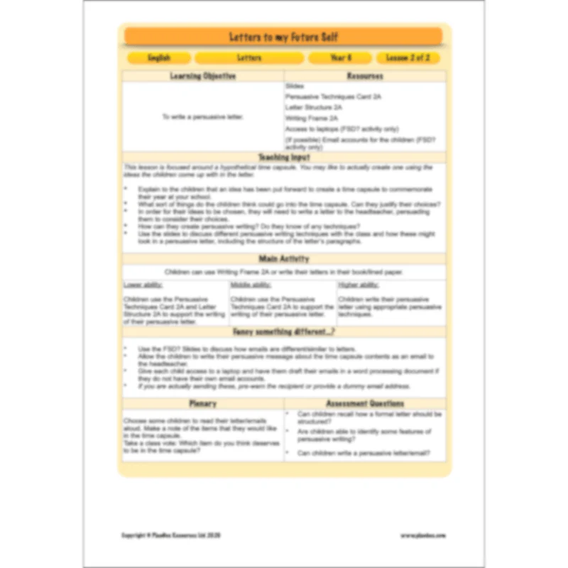 FREE Mini-scheme: Letters to my Future Self - Image 10