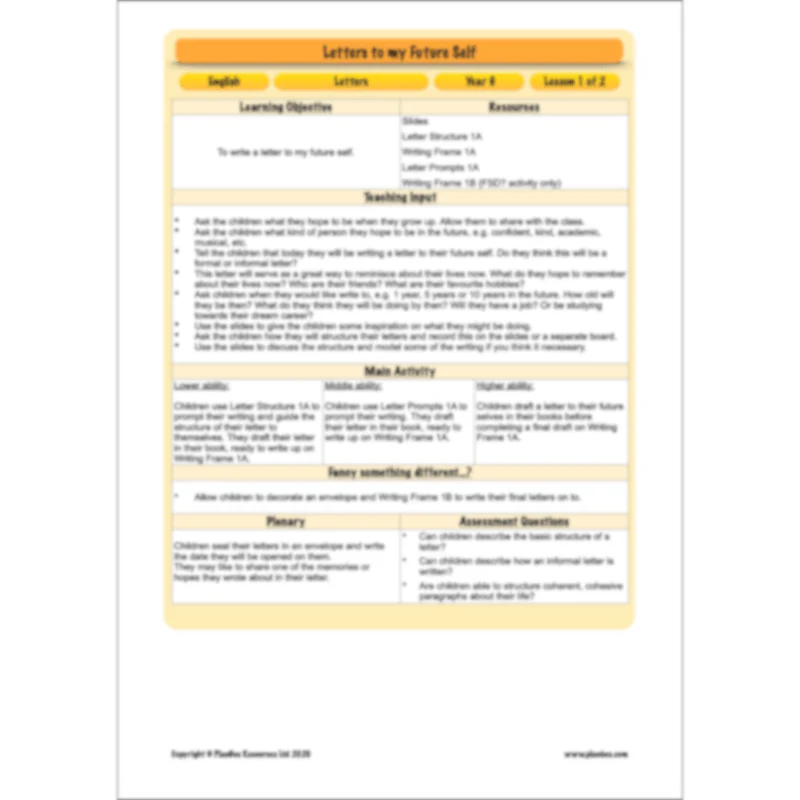 FREE Mini-scheme: Letters to my Future Self - Image 18