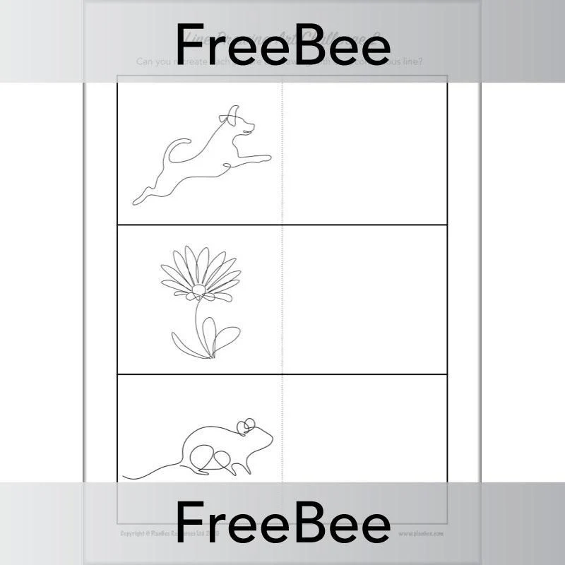 Line Drawing Art Challenge Cards