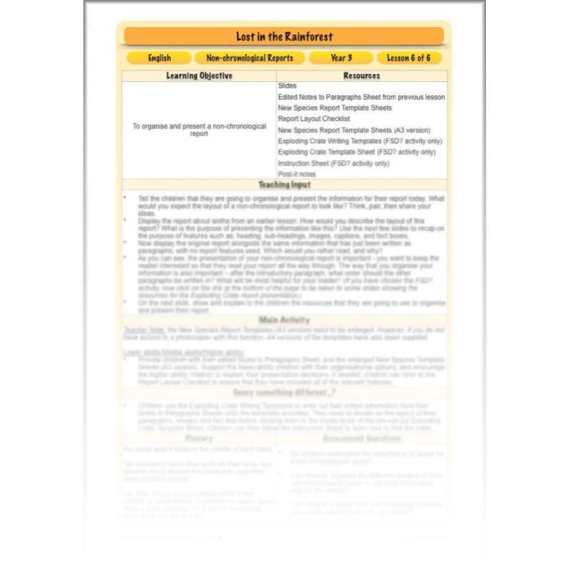 Lost in the Rainforest: Non-chronological Reports - Image 25