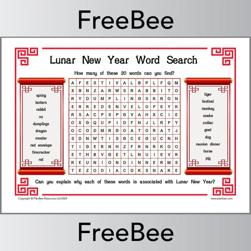 Lunar New Year Word Searches - Image 3