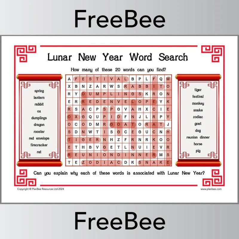 Lunar New Year Word Searches - Image 4