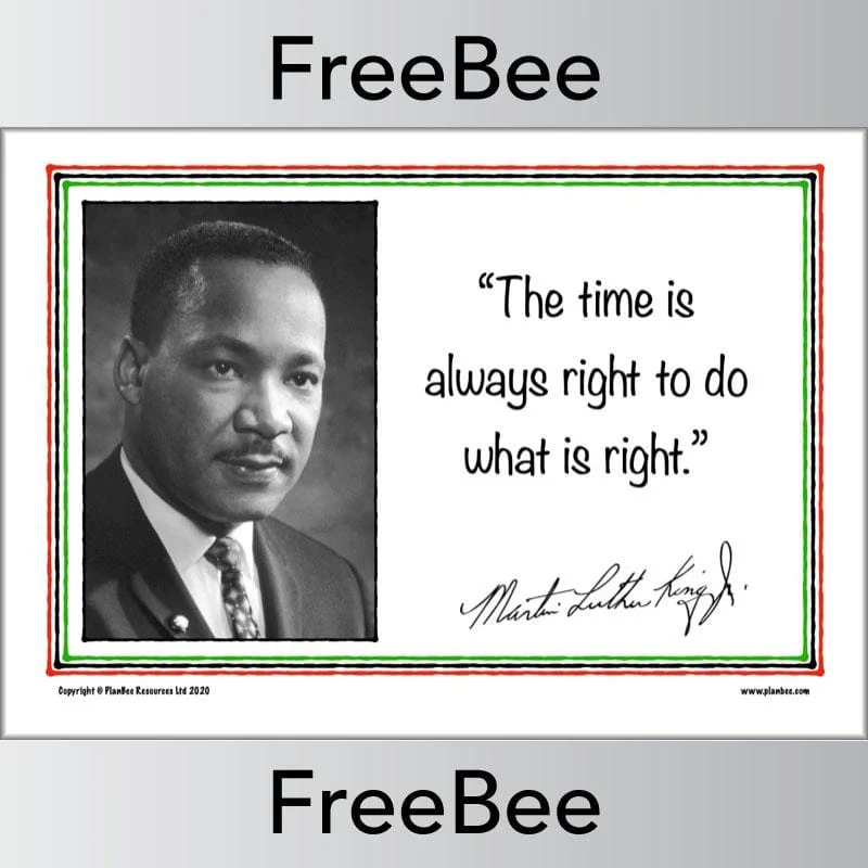 Martin Luther King KS2 Quotes Posters
