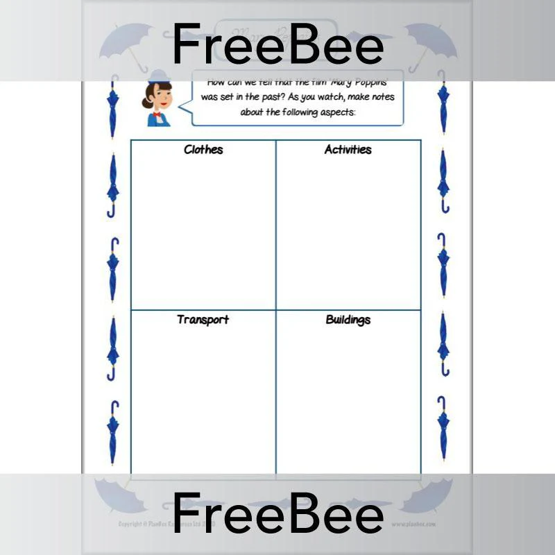 Mary Poppins Activity Sheets - Image 4