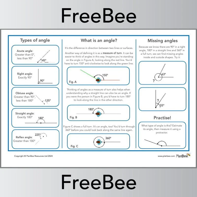 Maths Angles Poster
