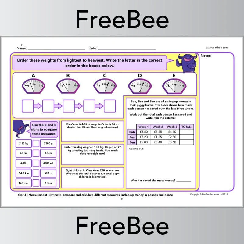 Maths Assessment Taster Pack Year 1-6 - Image 9