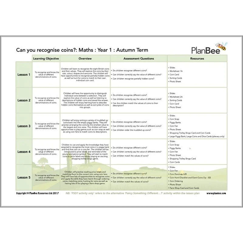 Maths Autumn Term Year 1 Curriculum Pack - Image 11