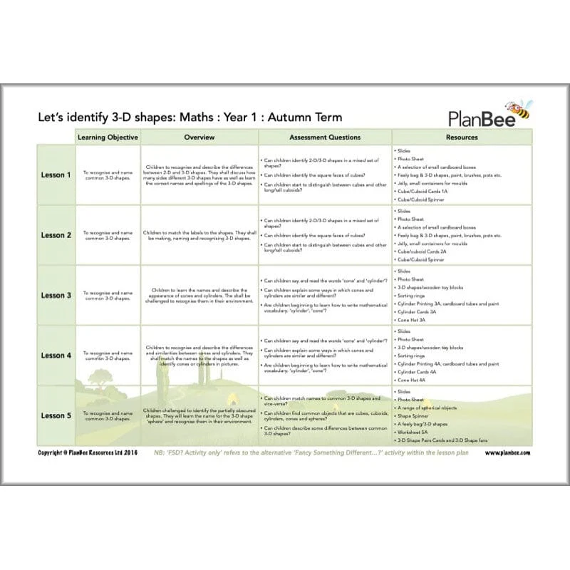 Maths Autumn Term Year 1 Curriculum Pack - Image 13