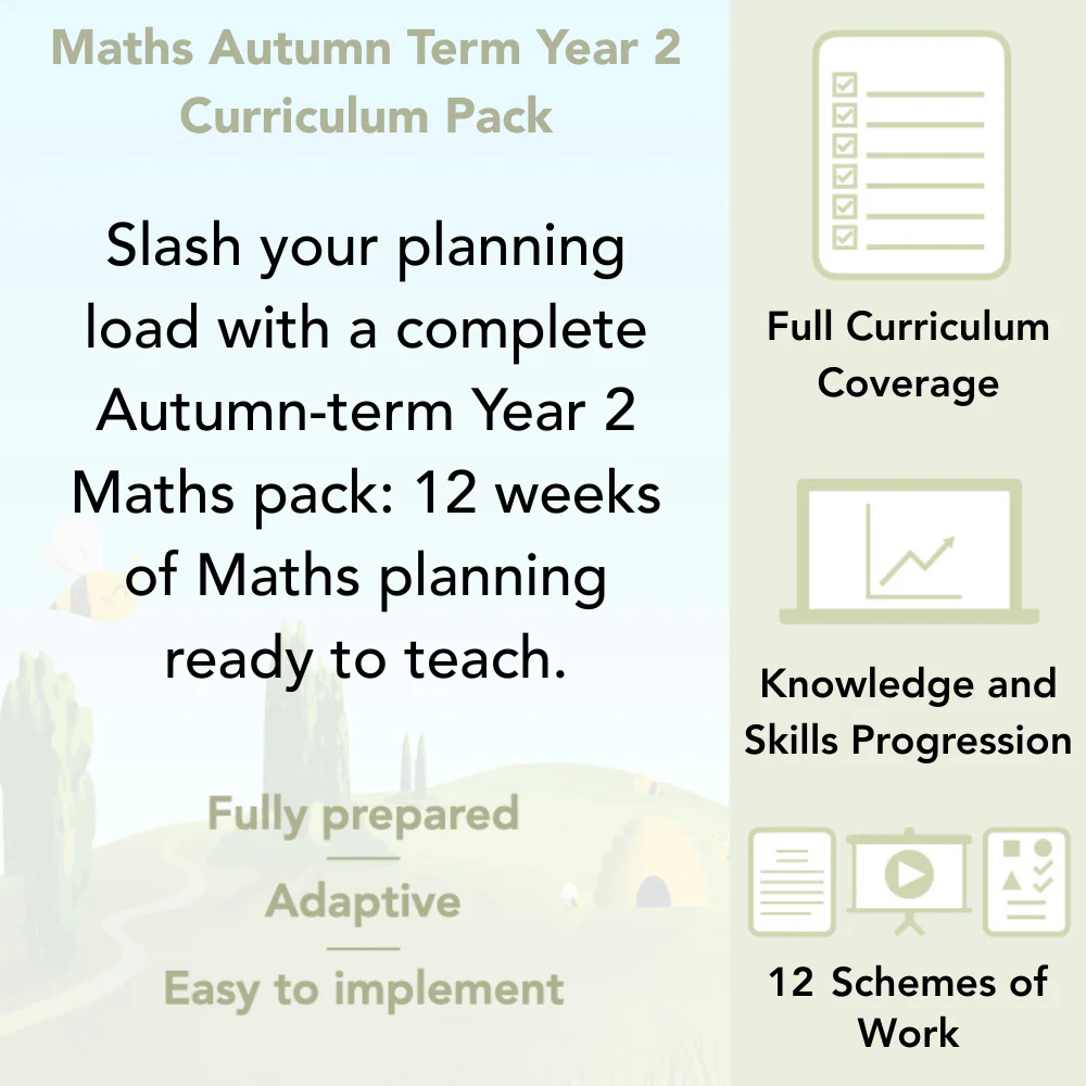 Maths Autumn Term Year 2 Curriculum Pack - Image 2