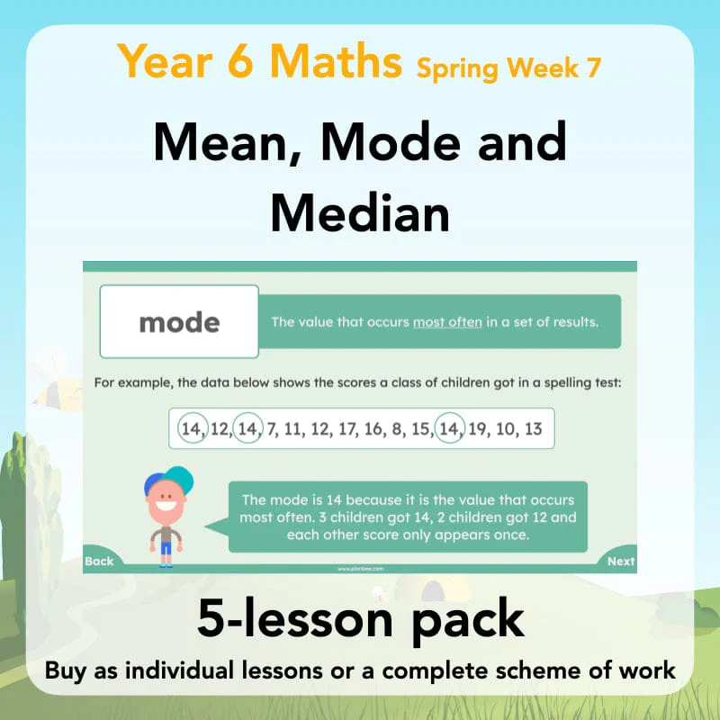 Mean, Mode and Median