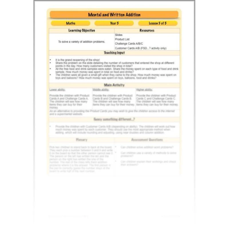 Mental and Written Addition - Image 18