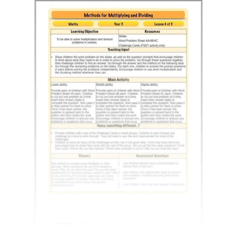 Methods for Multiplying and Dividing - Image 50