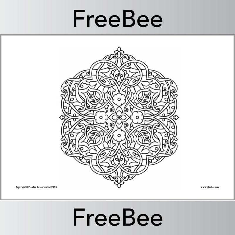 Mindfulness Colouring Sheets: Rangoli Patterns for Diwali - Image 3