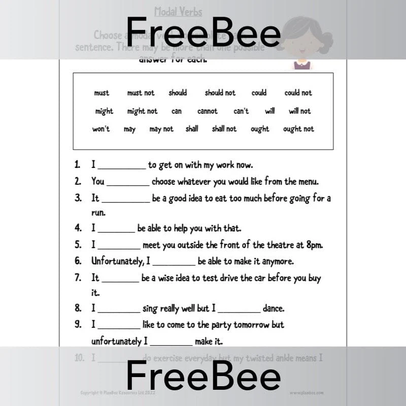 Modal Verbs Worksheet KS2 - Image 2