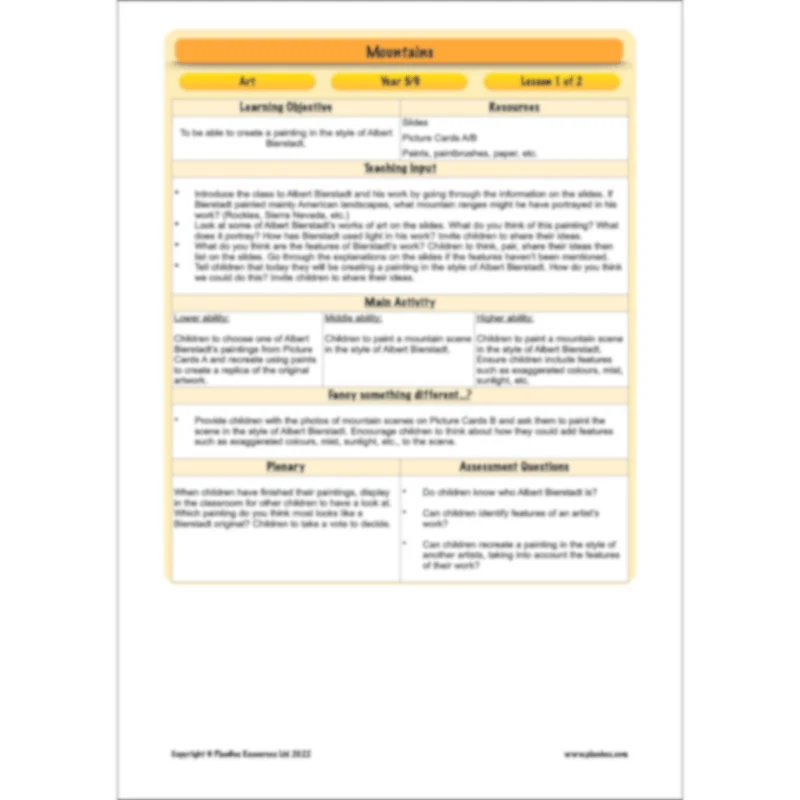 Mountains Topic Enrichment Pack - Image 34