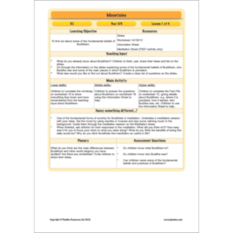 Mountains Topic Enrichment Pack - Image 58