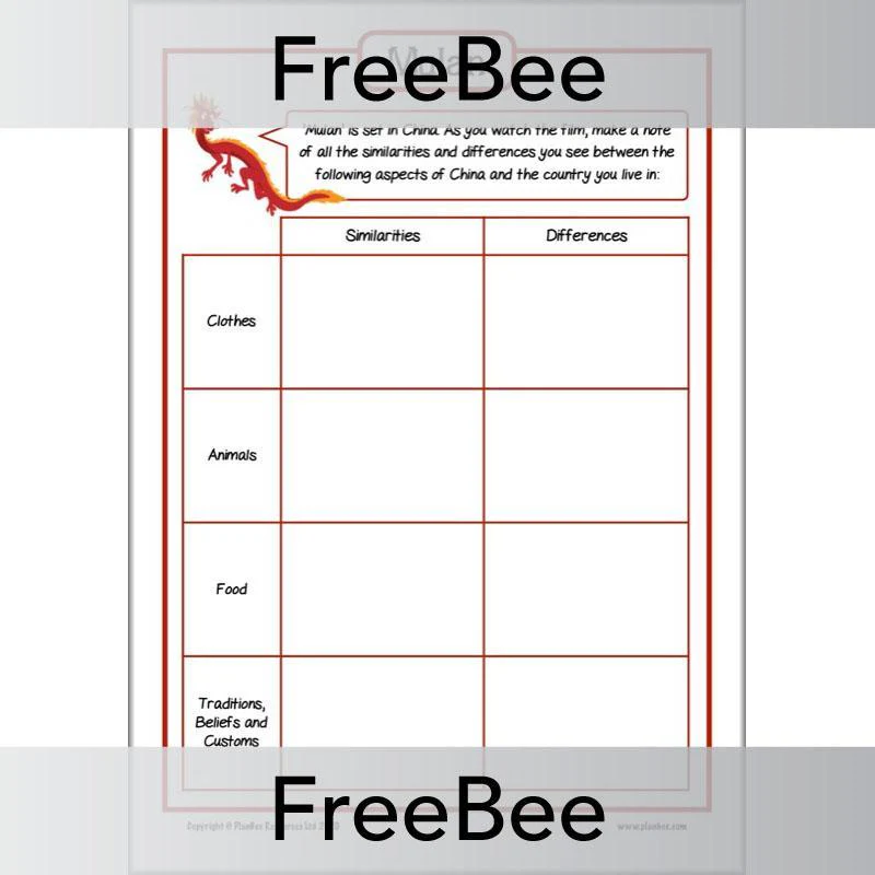 Mulan Activity Sheets - Image 2