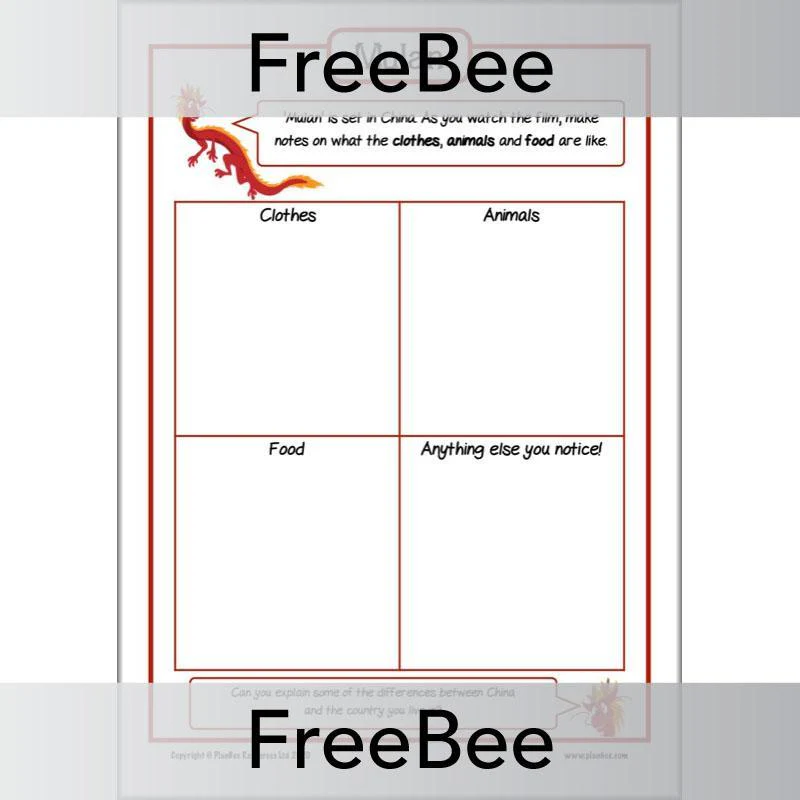 Mulan Activity Sheets - Image 3
