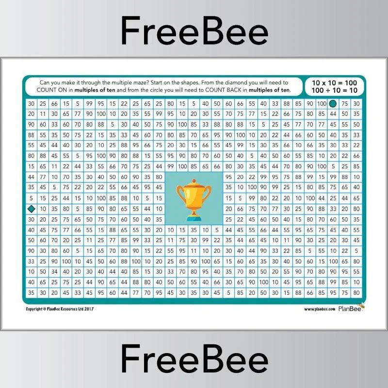 Multiple Mazes 10x table