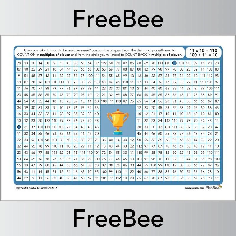 Multiple Mazes 11x table