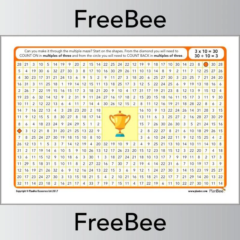 Multiple Mazes 3x table