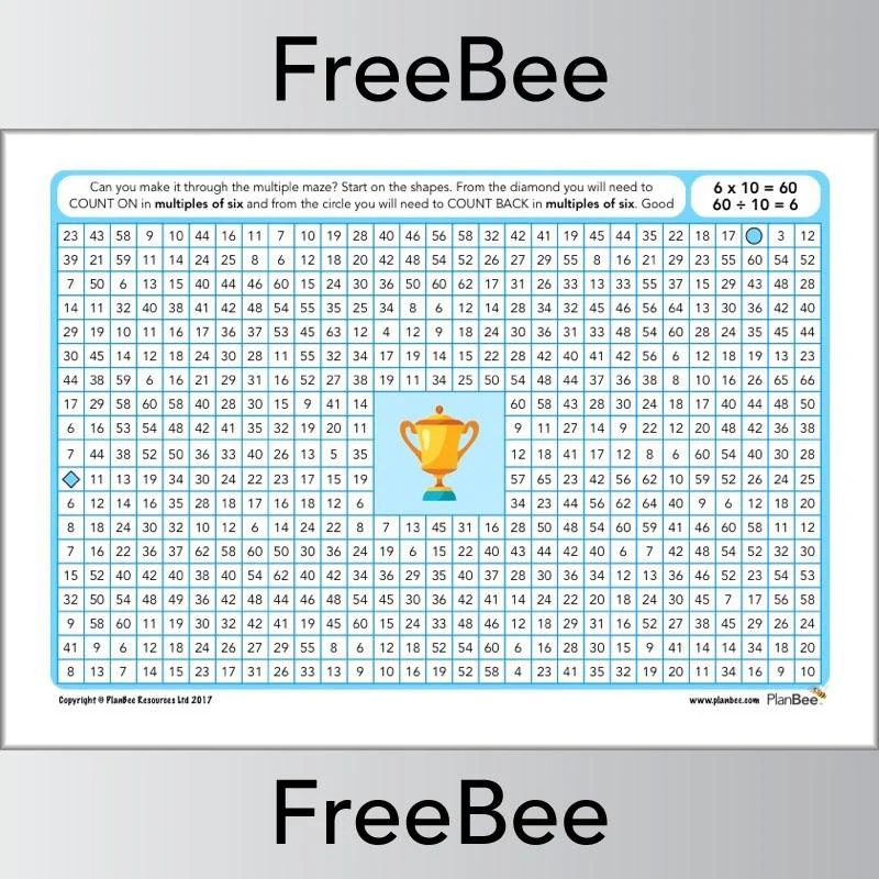 Multiple Mazes 6x table