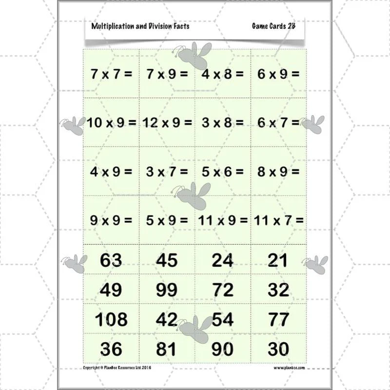 Multiplication and Division Facts - Image 16