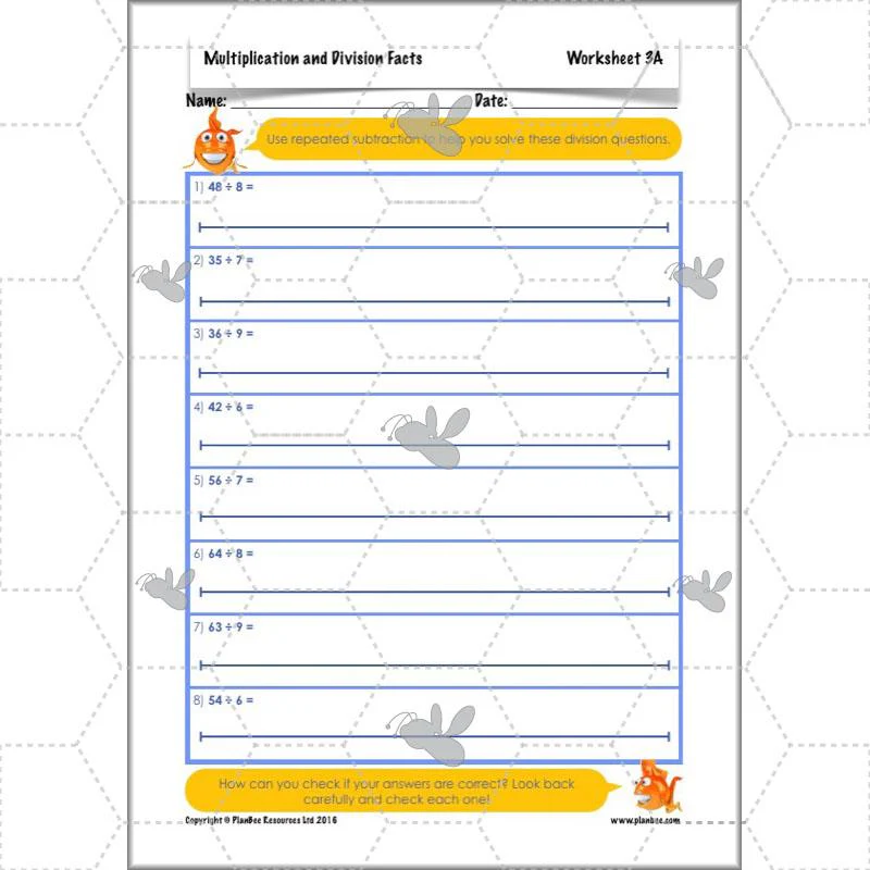 Multiplication and Division Facts - Image 50