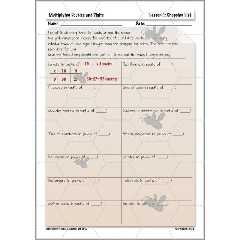 Multiplying Doubles and Digits - Image 23