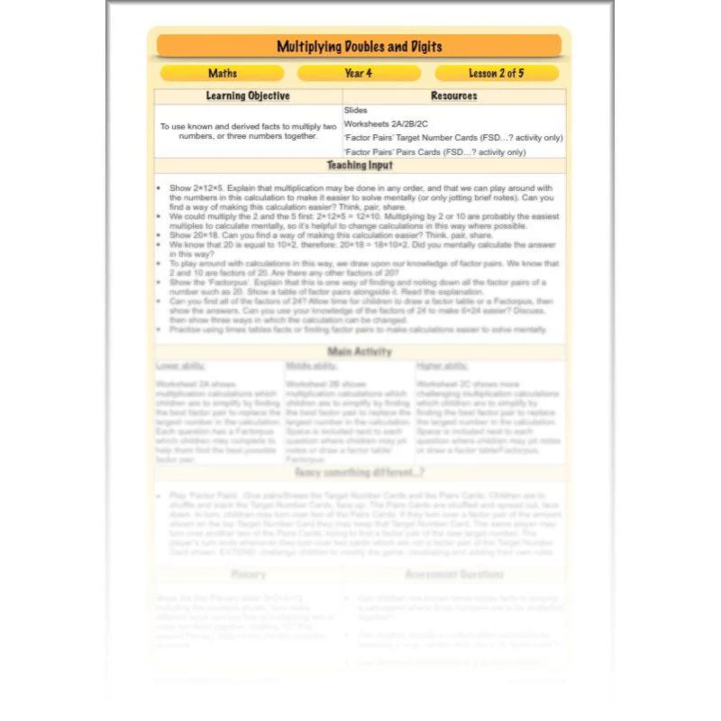 Multiplying Doubles and Digits - Image 34