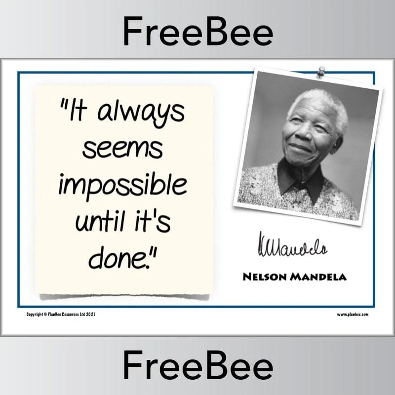 Nelson Mandela Poster Quotes