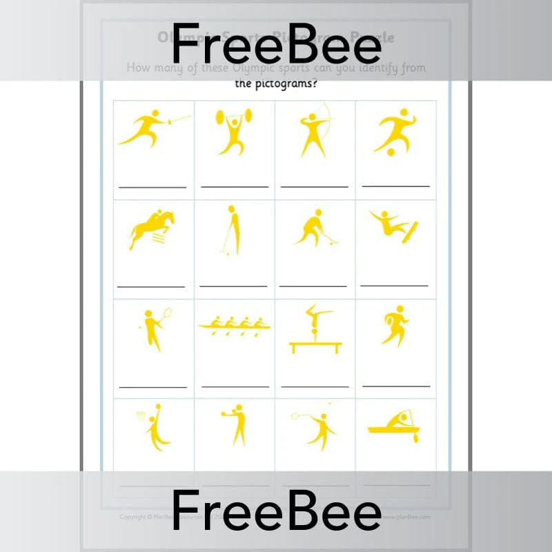 Olympic Sports Pictogram Puzzle