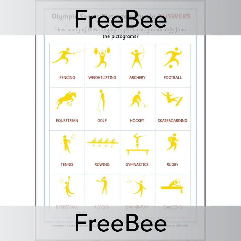 Olympic Sports Pictogram Puzzle - Image 2