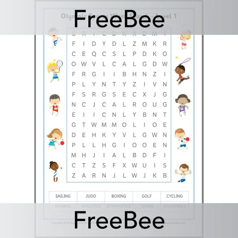 Olympic Sports Word Search