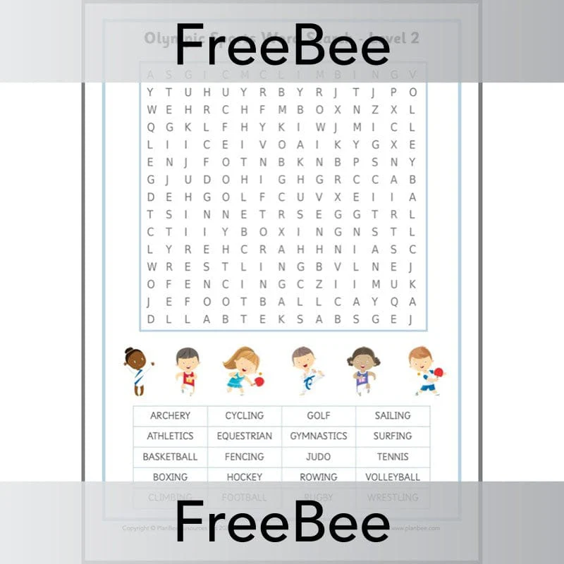 Olympic Sports Word Search - Image 2