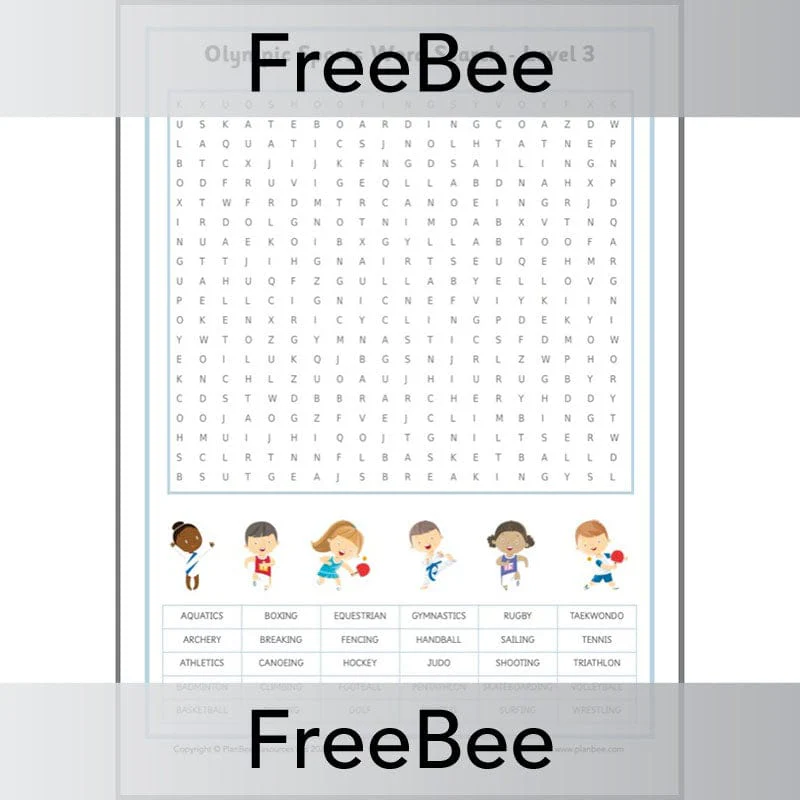 Olympic Sports Word Search - Image 3
