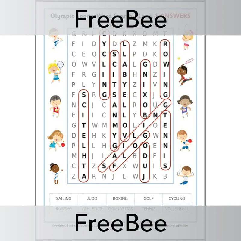 Olympic Sports Word Search - Image 4