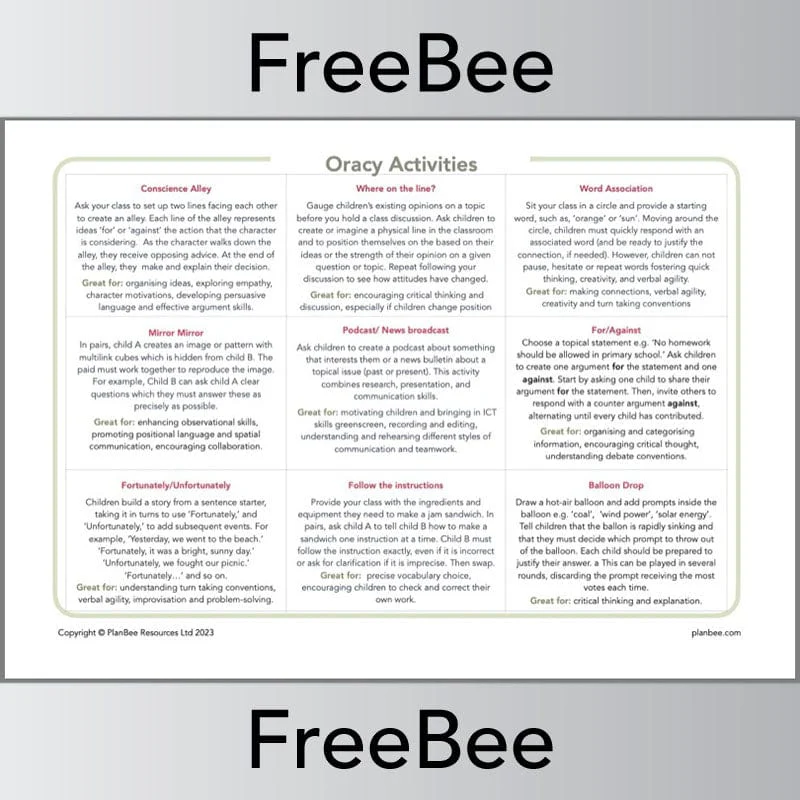 Oracy Activities Guide - Image 2
